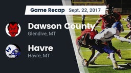 Recap: Dawson County  vs. Havre  2017