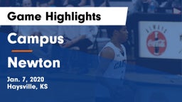 Campus  vs Newton Game Highlights - Jan. 7, 2020
