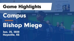Campus  vs Bishop Miege  Game Highlights - Jan. 25, 2020