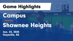 Campus  vs Shawnee Heights  Game Highlights - Jan. 24, 2020