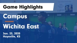 Campus  vs Wichita East  Game Highlights - Jan. 23, 2020