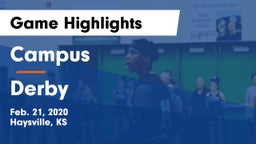 Campus  vs Derby Game Highlights - Feb. 21, 2020
