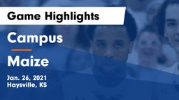 Campus  vs Maize Game Highlights - Jan. 26, 2021
