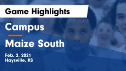 Campus  vs Maize South Game Highlights - Feb. 2, 2021