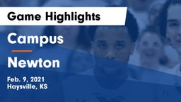 Campus  vs Newton  Game Highlights - Feb. 9, 2021