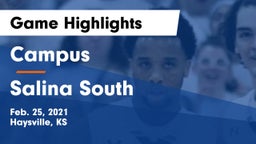 Campus  vs Salina South  Game Highlights - Feb. 25, 2021