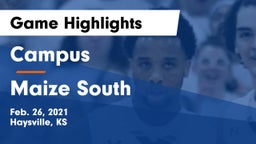 Campus  vs Maize South  Game Highlights - Feb. 26, 2021