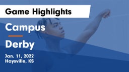 Campus  vs Derby  Game Highlights - Jan. 11, 2022