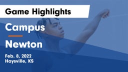 Campus  vs Newton  Game Highlights - Feb. 8, 2022
