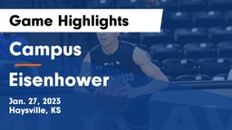 Campus  vs Eisenhower  Game Highlights - Jan. 27, 2023