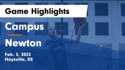 Campus  vs Newton  Game Highlights - Feb. 3, 2023