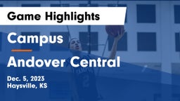 Campus  vs Andover Central  Game Highlights - Dec. 5, 2023