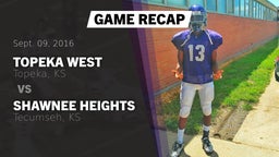 Recap: Topeka West  vs. Shawnee Heights  2016