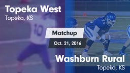 Matchup: Topeka West vs. Washburn Rural  2016