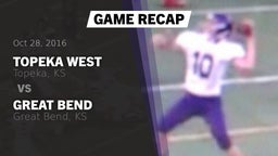 Recap: Topeka West  vs. Great Bend  2016