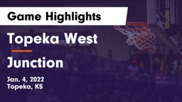 Topeka West  vs Junction  Game Highlights - Jan. 4, 2022