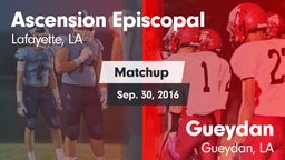 Matchup: Ascension Episcopal vs. Gueydan  2016