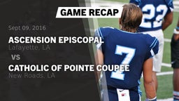 Recap: Ascension Episcopal  vs. Catholic of Pointe Coupee 2016
