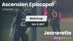 Matchup: Ascension Episcopal vs. Jeanerette  2017