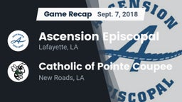 Recap: Ascension Episcopal  vs. Catholic of Pointe Coupee 2018