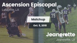 Matchup: Ascension Episcopal vs. Jeanerette  2018