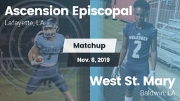 Matchup: Ascension Episcopal vs. West St. Mary  2019