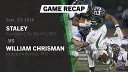 Recap: Staley  vs. William Chrisman  2016