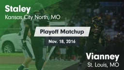 Matchup: Staley  vs. Vianney  2016