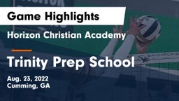 Horizon Christian Academy  vs Trinity Prep School Game Highlights - Aug. 23, 2022