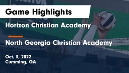 Horizon Christian Academy  vs North Georgia Christian Academy Game Highlights - Oct. 3, 2022