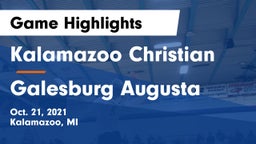 Kalamazoo Christian  vs Galesburg Augusta Game Highlights - Oct. 21, 2021