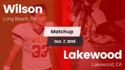 Matchup: Wilson  vs. Lakewood  2016