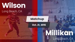 Matchup: Wilson  vs. Millikan  2016