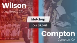 Matchup: Wilson  vs. Compton  2016