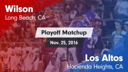 Matchup: Wilson  vs. Los Altos  2016