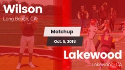 Matchup: (Woodrow) Wilson Hig vs. Lakewood  2018