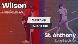 Matchup: (Woodrow) Wilson Hig vs. St. Anthony  2019