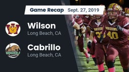Recap: Wilson  vs. Cabrillo  2019