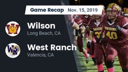 Recap: Wilson  vs. West Ranch  2019