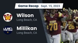 Recap: Wilson  vs. Millikan  2023