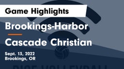 Brookings-Harbor  vs Cascade Christian  Game Highlights - Sept. 13, 2022