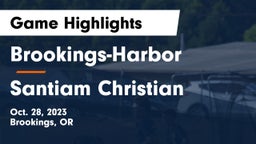 Brookings-Harbor  vs Santiam Christian  Game Highlights - Oct. 28, 2023