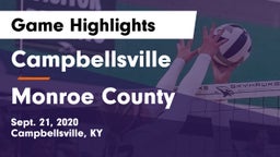 Campbellsville  vs Monroe County Game Highlights - Sept. 21, 2020