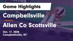 Campbellsville  vs Allen Co Scottsville Game Highlights - Oct. 17, 2020