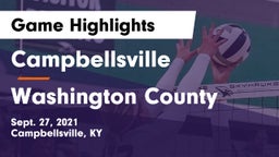 Campbellsville  vs Washington County  Game Highlights - Sept. 27, 2021