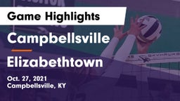 Campbellsville  vs Elizabethtown  Game Highlights - Oct. 27, 2021
