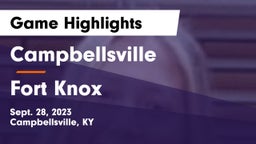 Campbellsville  vs Fort Knox  Game Highlights - Sept. 28, 2023