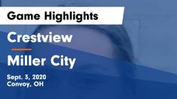 Crestview  vs Miller City  Game Highlights - Sept. 3, 2020