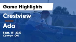 Crestview  vs Ada  Game Highlights - Sept. 15, 2020