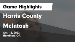 Harris County  vs McIntosh  Game Highlights - Oct. 15, 2022